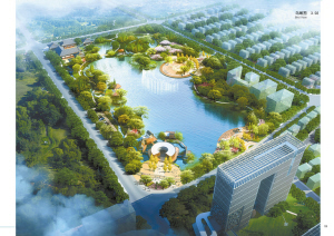 猴塘城市文化公园鸟瞰图